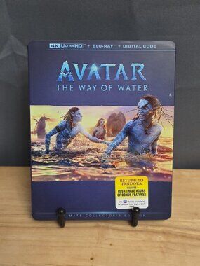 Avatar: the Way of Water (4K UHD + Blu-Ray, 2022) With Slipcover No Digital